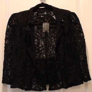 Black Lacey Short Jacket